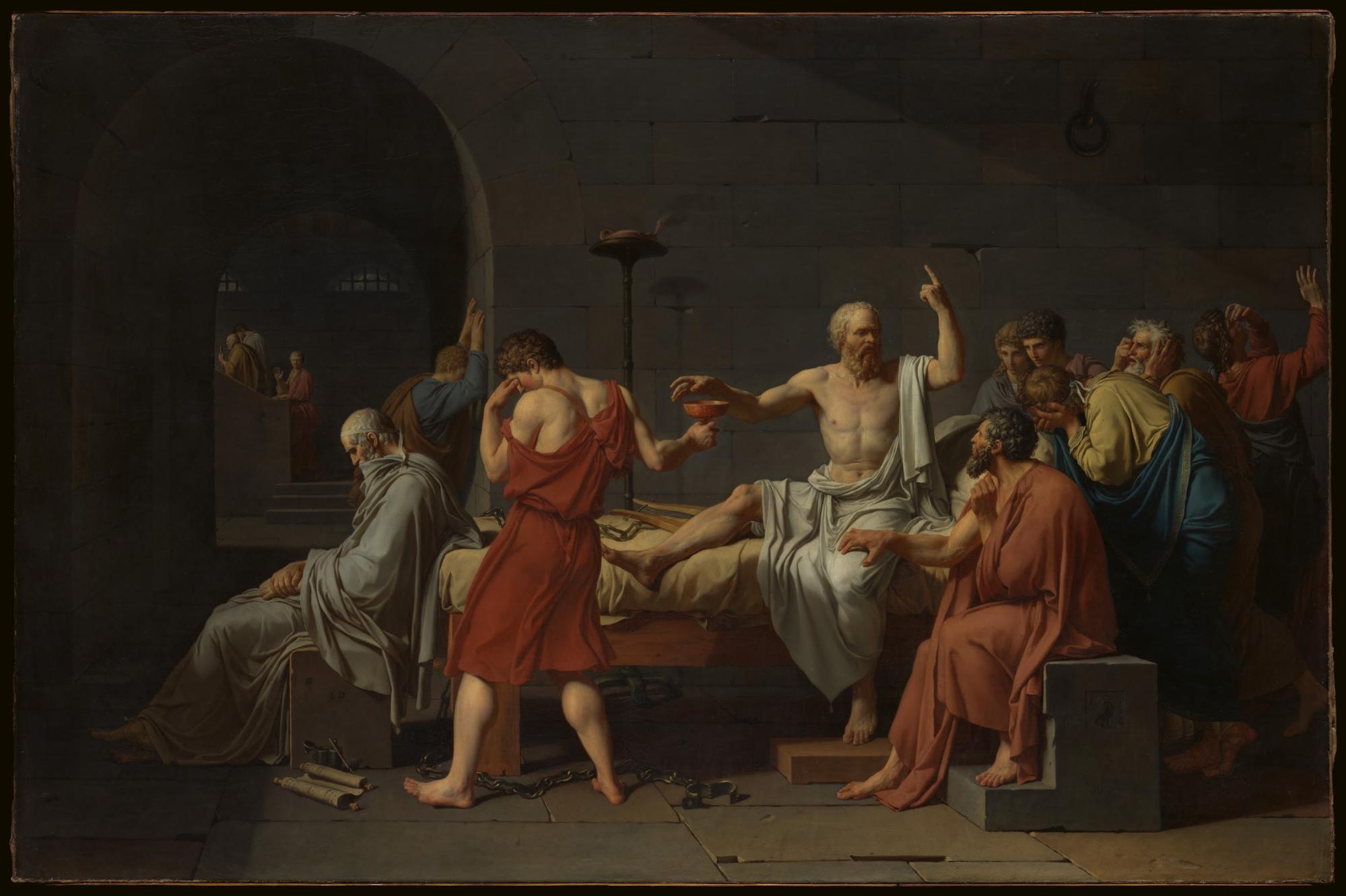 Жак-Луи Давид, «Смерть Сократа», 1787