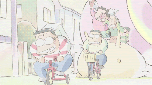 Необычная рисовка в аниме Такахаты «Мои соседи Ямада». Этот фильм первым в истории Ghibli полностью отрисовали на компьютере. Источник: r-wong253249-sp.blogspot.com