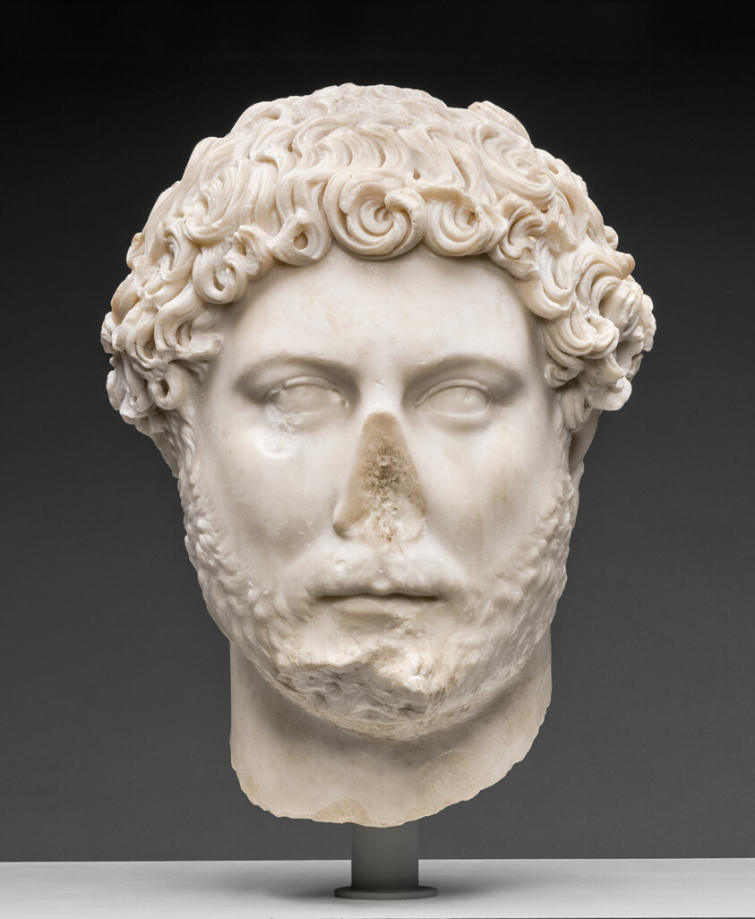 Голова от статуи императора Адриана, 130 — 138 г. н.э.